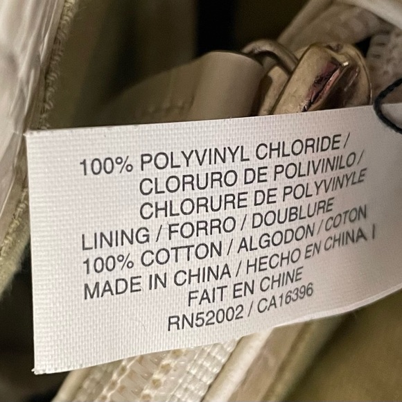 LIZ Claiborne, satchel hand bag FAUX ALLIGATOR LARGE CREAM short handles - Picture 12 of 16